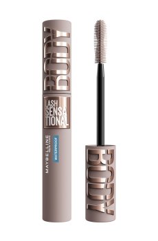 Водостойкая тушь для ресниц Maybelline New York Lash Sensational Waterproof Mascara, объем и подкручивание, черная, 8,4 мл