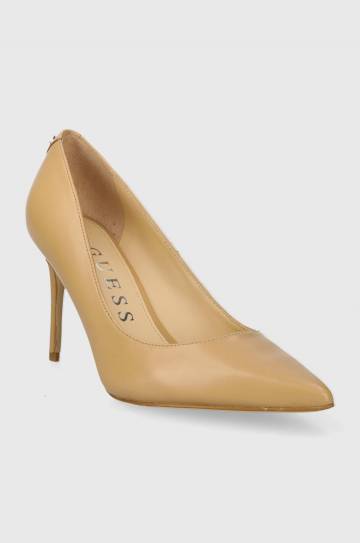 Кожаные туфли Guess RICA7 цвет бежевый FLPRC7 LEA03 Кожаные туфли Guess RICA7 цвет бежевый FLPRC7 LEA03