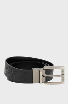 Мужской черный кожаный ремень Черный L Guess BM7847.P5435;BLA