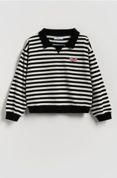 Reserved - Футболка з коміром - чорний - 347FT-99X