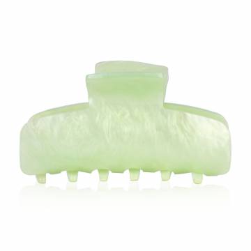 Заколка-краб для волос Tito Beauty Milena перламутр, зеленая, 1 шт