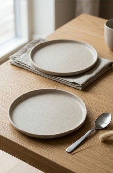 Тарілка 2 pack - кремовий