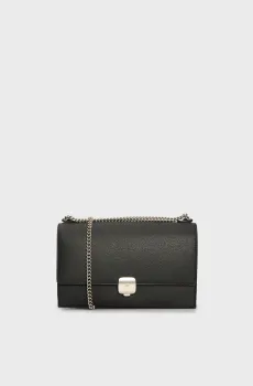 Женская черная сумка FORGED CHAIN FLAP BAG28 Черный ONESIZE Calvin Klein K60K612709