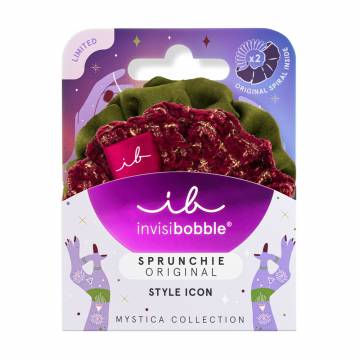 Резинка-браслет для волос Invisibobble Sprunchie Original Mystica Merry For Love, 2 шт Резинка-браслет для волос Invisibobble Sprunchie Original Mystica Merry For Love, 2 шт