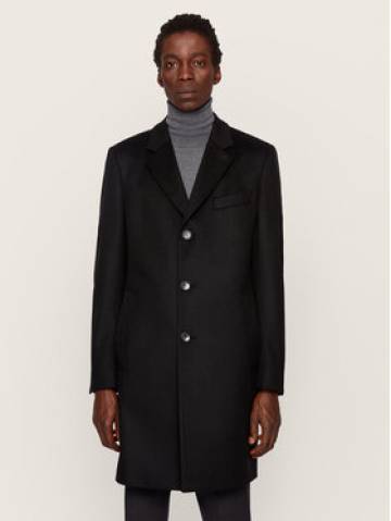 Boss Вовняне пальто Nye2 50438689 Чорний Regular Fit Boss Вовняне пальто Nye2 50438689 Чорний Regular Fit