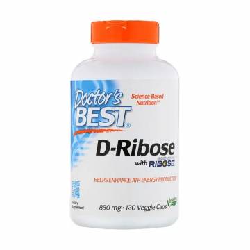 Д-рибоза Doctors Best D-Ribose 850 мг, 120 веганских капсул