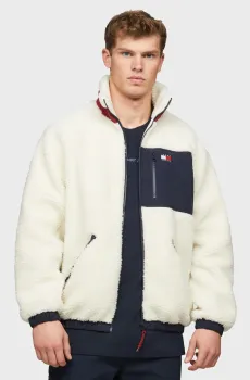 Мужская белая куртка TJM OUTDOOR TEDDY JACKET EXT Белый S Tommy Jeans DM0DM18906