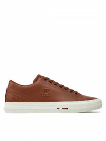 Tommy Hilfiger Снікерcи Hi Vulc Street Patch Lth Luxe FM0FM05203 Коричневий Tommy Hilfiger Снікерcи Hi Vulc Street Patch Lth Luxe FM0FM05203 Коричневий