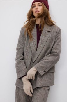 Reserved - Рукавички з додаванням вовни - пшеничний - 553FE-12X