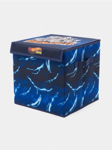 Контейнер для зберігання з кришкою Hot Wheels - різнобарвний Контейнер для зберігання з кришкою Hot Wheels - різнобарвний