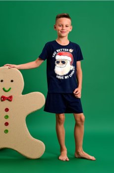 Піжамний комплект із двох предметів - темно-синій