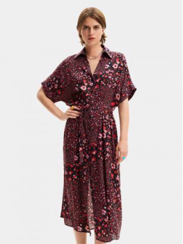 Desigual Сукня-сорочка Candela 24SWVW41 Чорний Loose Fit Desigual Сукня-сорочка Candela 24SWVW41 Чорний Loose Fit