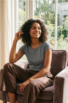 Футболка з коротким рукавом - темно-сірий