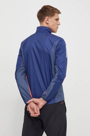 Ветровка adidas Performance Own the Run цвет синий переходная Ветровка adidas Performance Own the Run цвет синий переходная