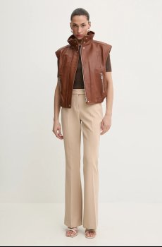 Кожаный жилет Pinko