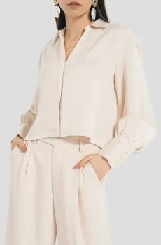 Женская бежевая блуза Бежевый XL DKNY P3AANQA9