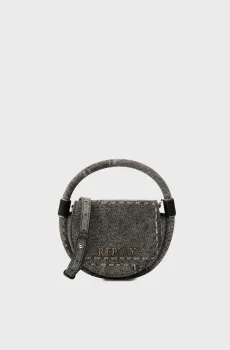 Женская темно-серая джинсовая сумка Серый ONESIZE Replay FW3005.001.A0900M