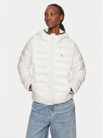 Tommy Jeans Пуховик Tape DW0DW18308 Білий Regular Fit Tommy Jeans Пуховик Tape DW0DW18308 Білий Regular Fit