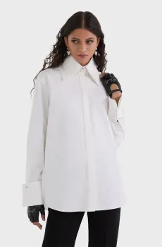 Женская белая рубашка Белый 44 Karl Lagerfeld A3W11020