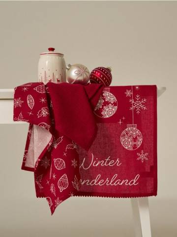 Серветки кухонні, 3 шт. - червоний