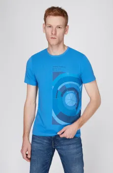 Мужская синяя футболка Синий M Pierre Cardin PC.-C5 21040.2100