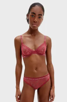 Женский красный бюстгальтер Красный 32C Calvin Klein 000QF6200E