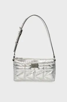 Женская серебристая кожаная сумка Серебряный ONESIZE Karl Lagerfeld A3W30311