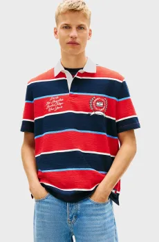 Мужское поло в полоску SS STRIPE Разноцветный M Tommy Jeans DM0DM22702