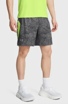 Мужские серые шорты UA LAUNCH PRO 7 PRINTED SHORTS Серый S Under Armour 1378869-025