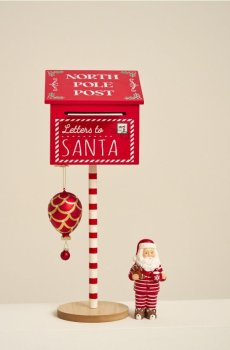 Поштова скринька для листів до Святого Миколая - червоний
