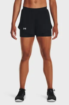 Женские черные шорты UA Fly By Elite 2-in-1 Short Черный S Under Armour 1369768-002