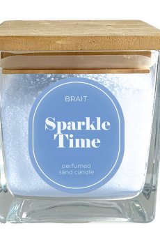 Парфюмированная свеча в стакане Brait Perfumed Sand Candle Sparkle Time, 130 г