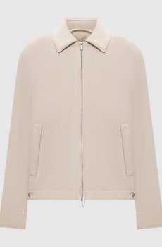 Бежевая куртка с цепочкой мониль