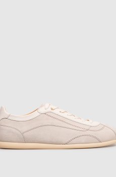 Серые замшевые кроссовки