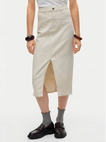 Vero Moda Джинсова спідниця Veri 10295731 Бежевий Regular Fit Vero Moda Джинсова спідниця Veri 10295731 Бежевий Regular Fit
