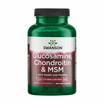 Глюкозамин, хондроитин и МСМ Swanson Glucosamine, Chondroitin & MSM, 360 таблеток Глюкозамин, хондроитин и МСМ Swanson Glucosamine, Chondroitin & MSM, 360 таблеток