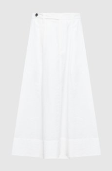 Белая юбка с цепочкой мониль