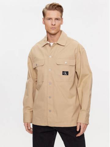 Calvin Klein Jeans Сорочка Workwear J30J323515 Бежевий Relaxed Fit Calvin Klein Jeans Сорочка Workwear J30J323515 Бежевий Relaxed Fit
