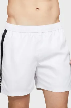Мужские белые плавательные шорты MEDIUM DRAWSTRING TAPE Белый S Tommy Hilfiger UM0UM03213