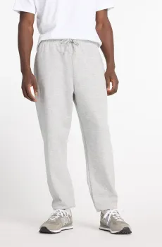 Мужские серые спортивные брюки NB Small Logo Серый L New Balance MP41519AG