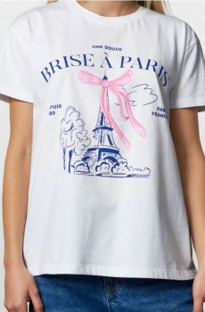 Бавовняна футболка - кремовий