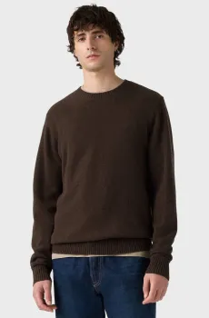 Мужской темно-коричневый шерстяной джемпер Коричневый S Levi’s® A4320;0033