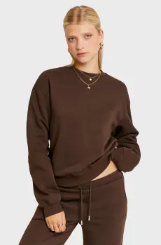 Женский темно-коричневый свитшот Коричневый M Tally Weijl SSWCOKIMMY