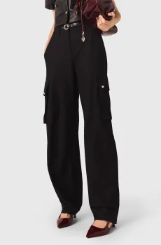 Женские черные карго Черный 38 MAJE MFPPA00746_Black