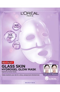 Гидрогелевая маска для лица L’Oreal Paris Revitalift Glass Skin Hydrogel Glow Mask для сияния кожи, 25 г