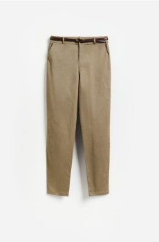 Reserved - Штани chino long leg - світло-оливковий - 854LA-81X