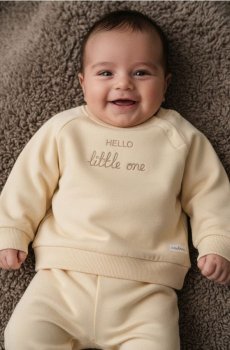 Світшот із принтом - нюдовий