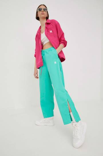 Куртка adidas Originals Always Original женская цвет розовый переходная oversize Куртка adidas Originals Always Original женская цвет розовый переходная oversize