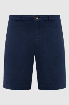 Синие шорты из хлопка