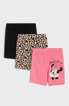 Короткі легінси 3 шт Minnie Mouse - бежевий